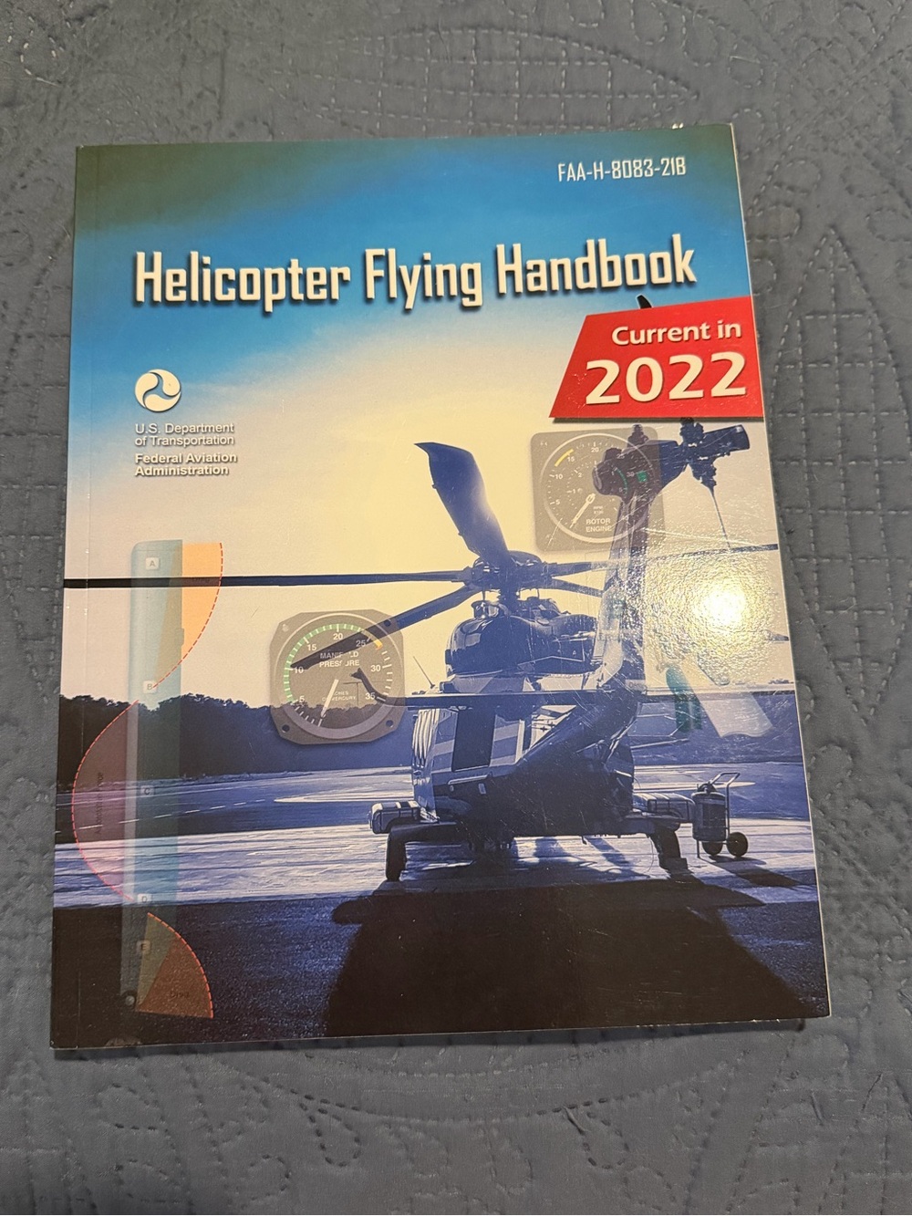 Source Unknown Helicopter Flying Handbook - Blue, Red, White